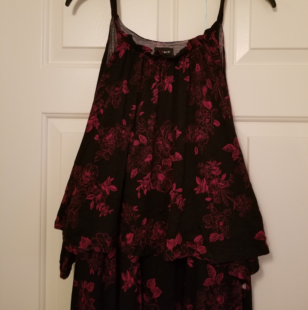 Black Floral Torrid Maxi Dress 5x